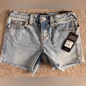 True Religion Light Blue Jean Shorts